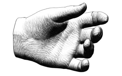 Line Hatching Hand Real-Time Hatching